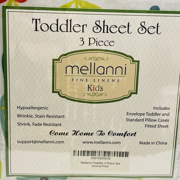 Toddler Sheet Set 3 Pieces Animal Print NEW - Picture 2 of 7